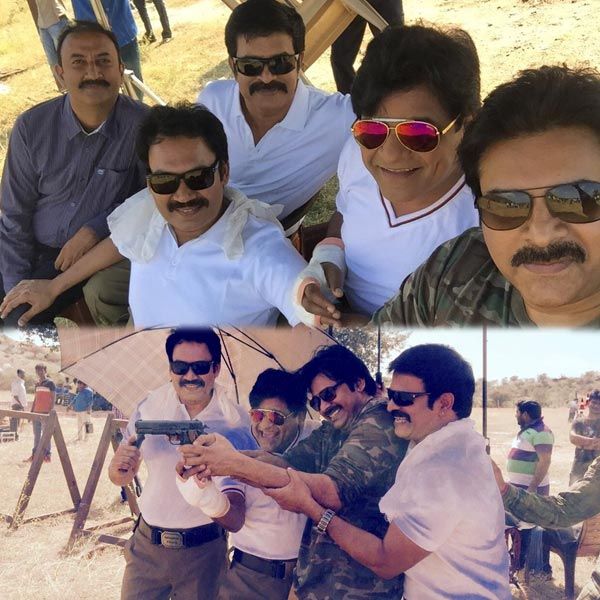 Pawan Kalyan Recent Photos at Sardaar Gabbar Singh Shooting Spot