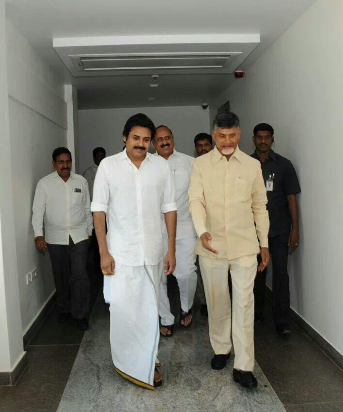 Pawan Kalyan Meet Chandra Babu Photos