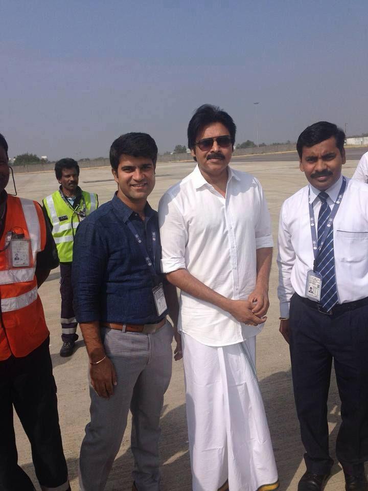 Pawan Kalyan Spotted At Vijayawada Photos