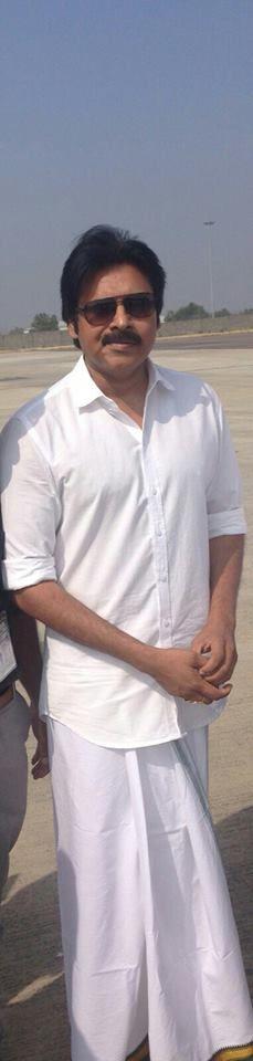 Pawan Kalyan Spotted At Vijayawada Photos