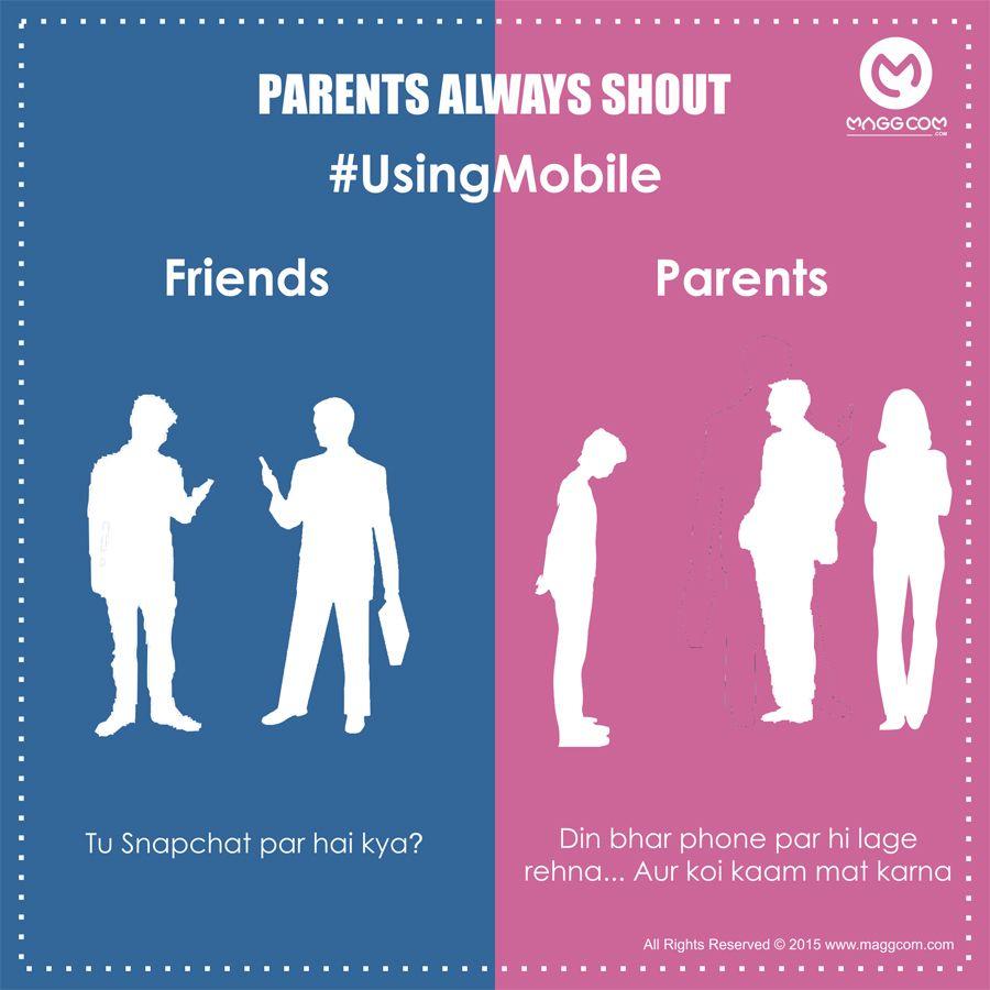 Posters Shows Differences between Friends and Parents are Bang On!