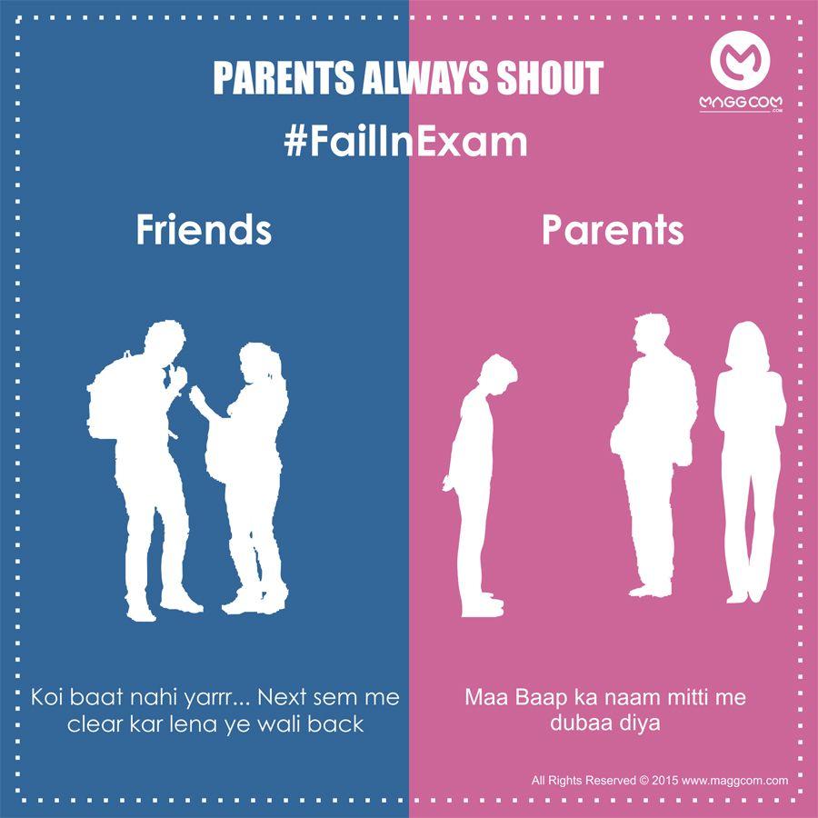 Posters Shows Differences between Friends and Parents are Bang On!