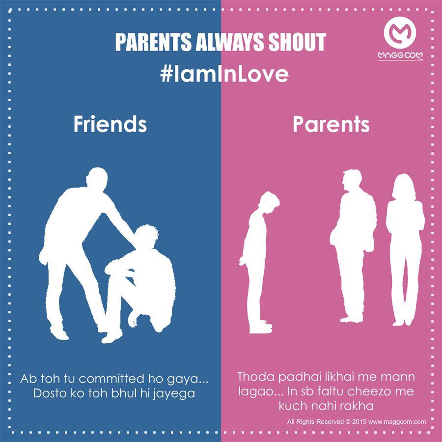 Posters Shows Differences between Friends and Parents are Bang On!