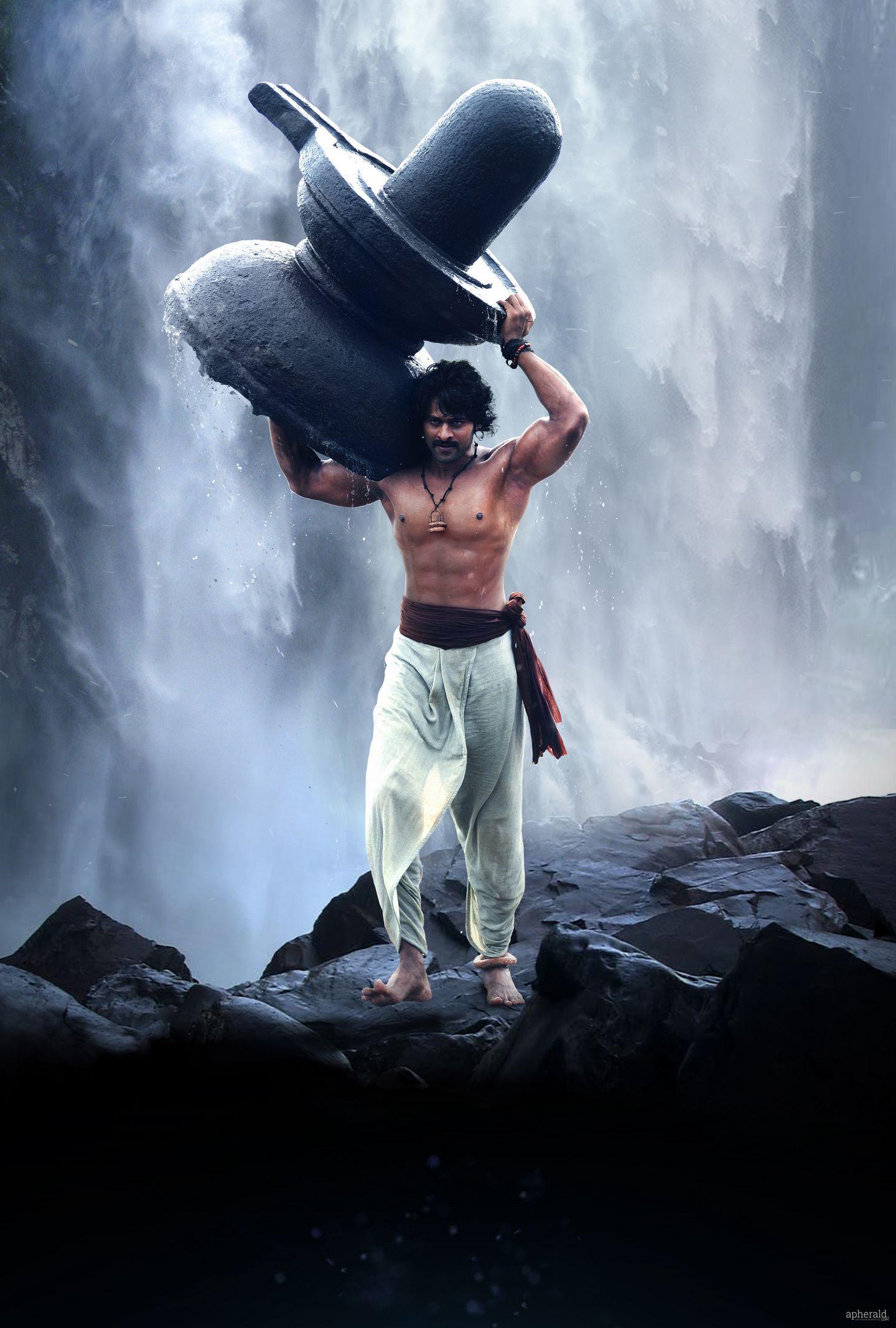 Prabhas as shivudu in baahubali