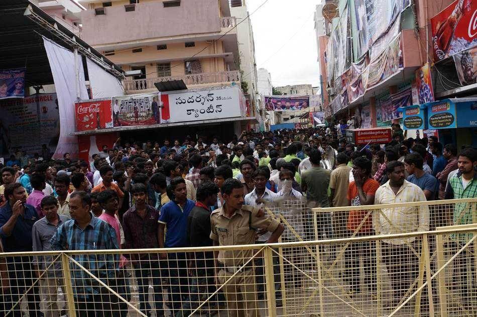 Prabhas Fans Hungama At RTC X Road