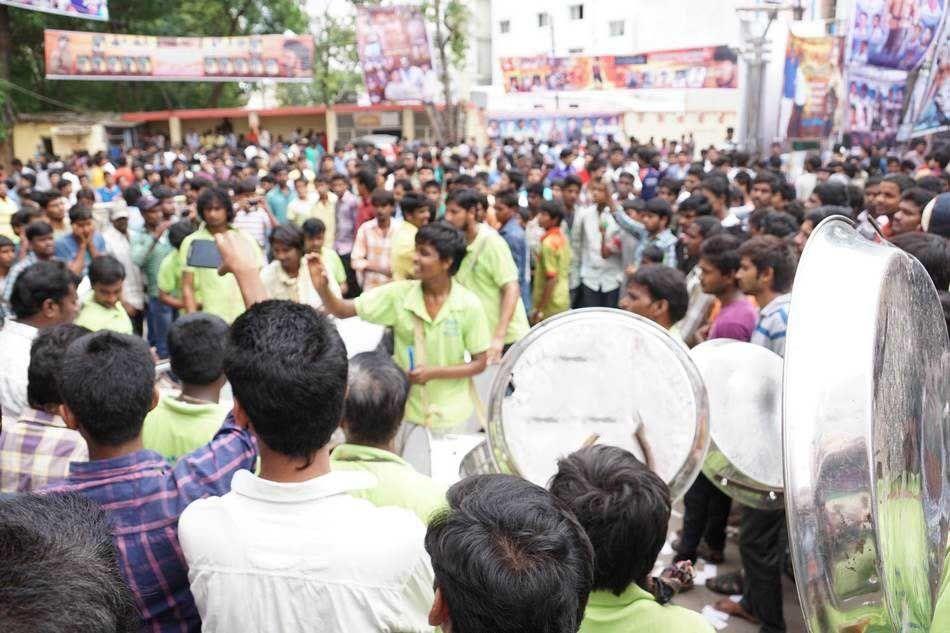 Prabhas Fans Hungama At RTC X Road