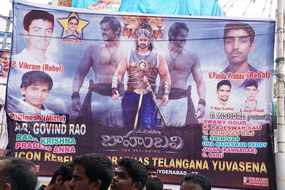 Prabhas Fans Hungama At RTC X Road