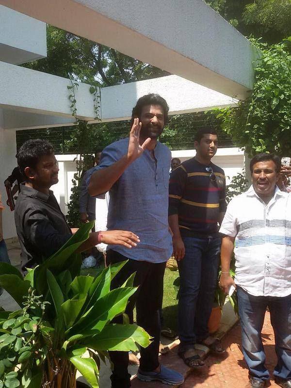 Prabhas today at his home Latest Photos