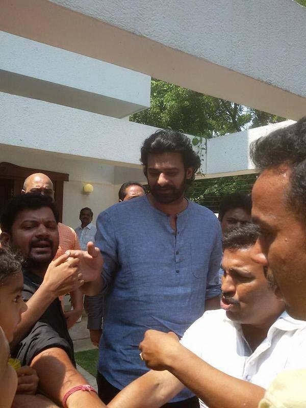 Prabhas today at his home Latest Photos