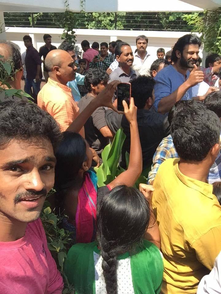 Prabhas today at his home Latest Photos