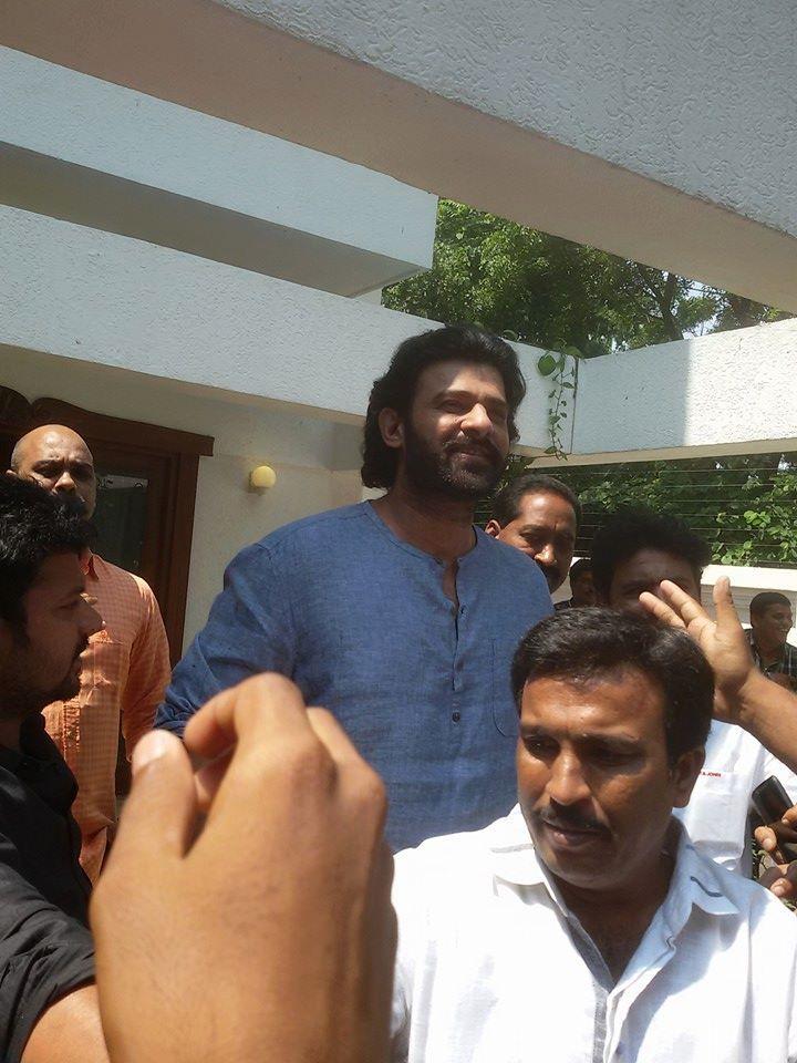 Prabhas today at his home Latest Photos