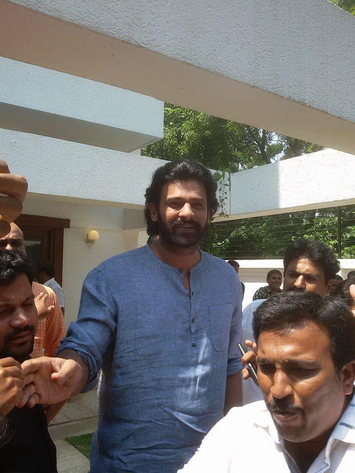 Prabhas today at his home Latest Photos