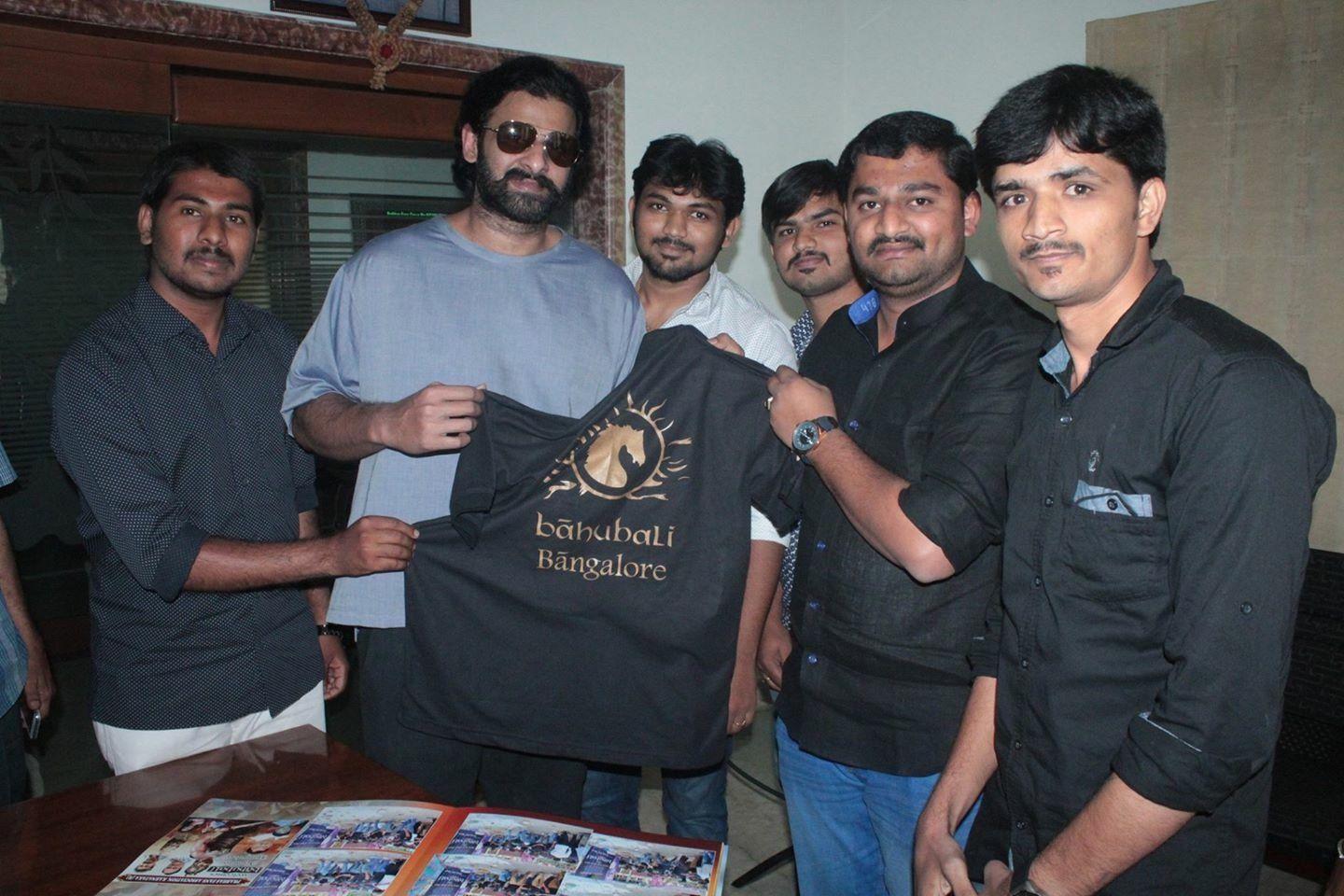 Prabhas with his Karnataka Fans Meet Photos