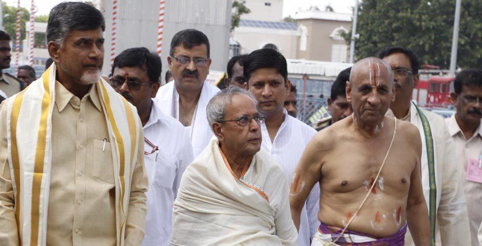 Pranab Mukherjee In Tirumala