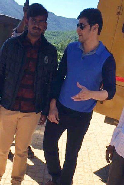 Prince Mahesh Babu Spotted at Brahmotsavam Location stills