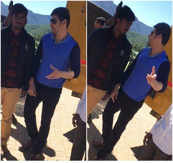 Prince Mahesh Babu Spotted at Brahmotsavam Location stills