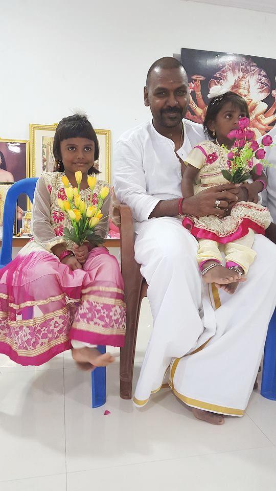 Raghava Lawrence With His Physically Challenged Students And Fans Photos