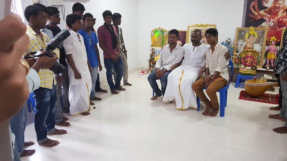 Raghava Lawrence With His Physically Challenged Students And Fans Photos