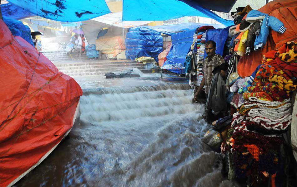 Rain Lashes Tirumala Tirupati Pics