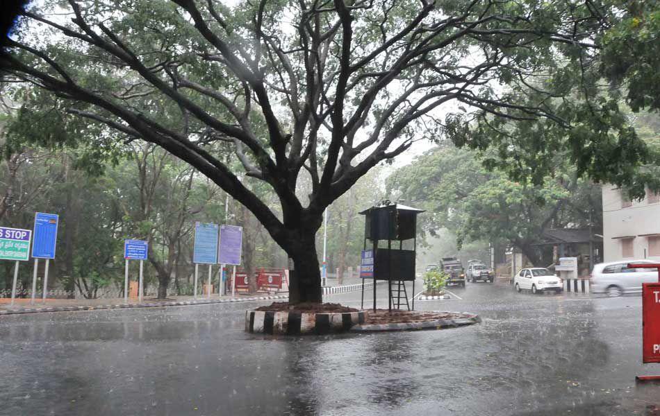 Rain Lashes Tirumala Tirupati Pics