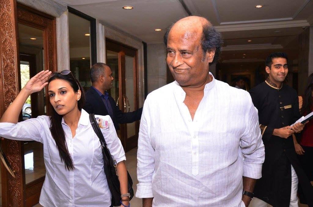 Rajinikanth at Taj Mahal Hotel New Delhi Photos