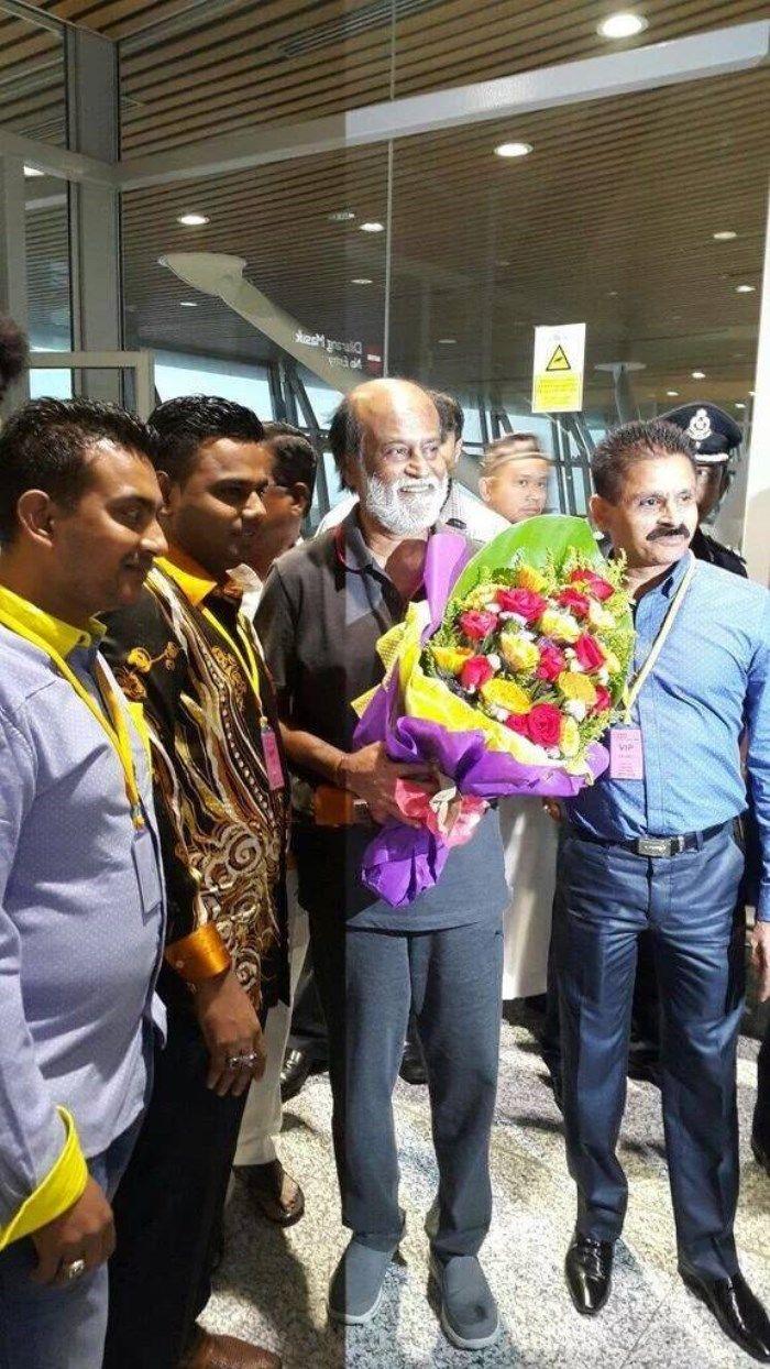 Rajinikanth Trip to Malaysia for Kabali Shooting Photos