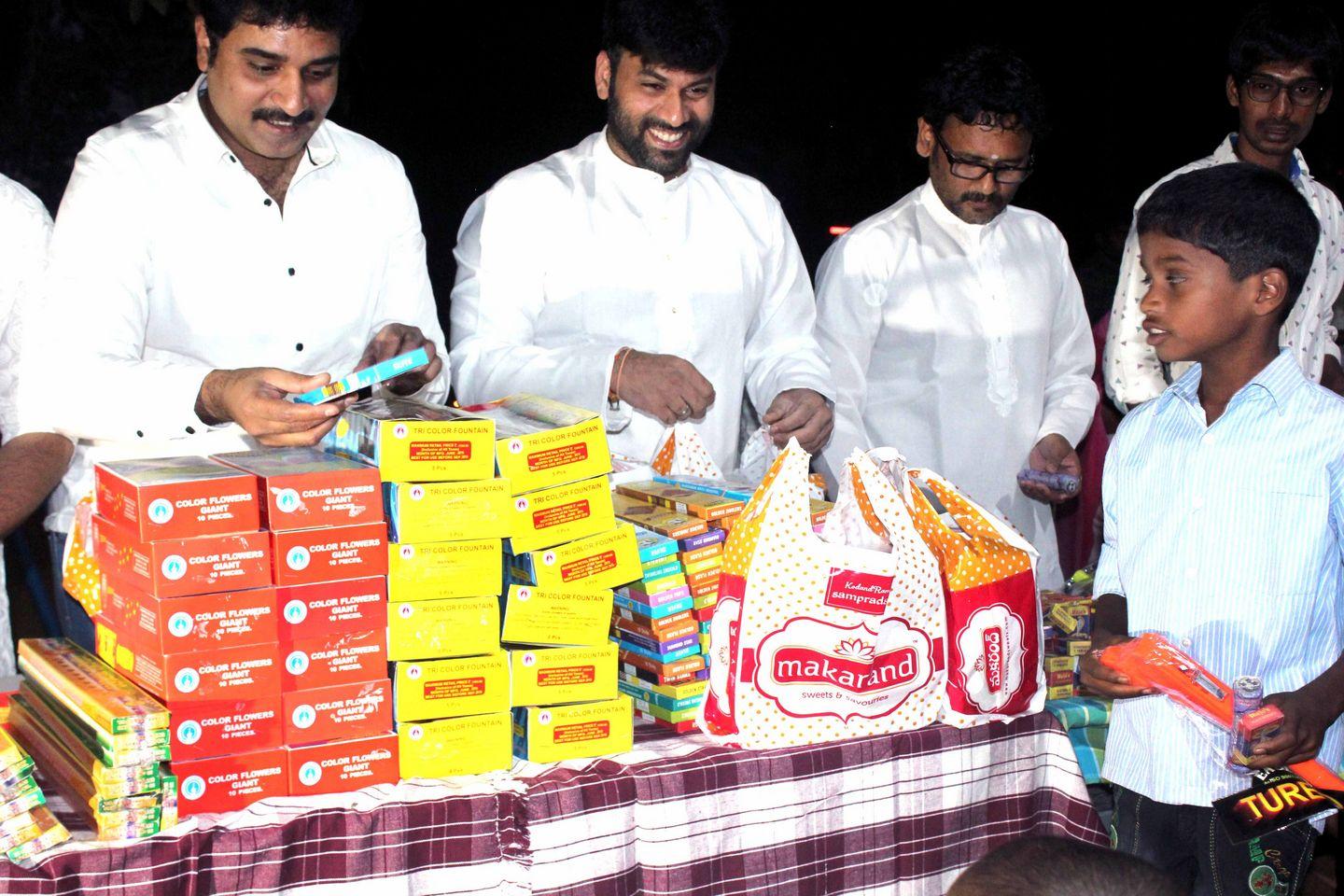 Raju Gari Gadhi Team Celebrating Diwali Photos