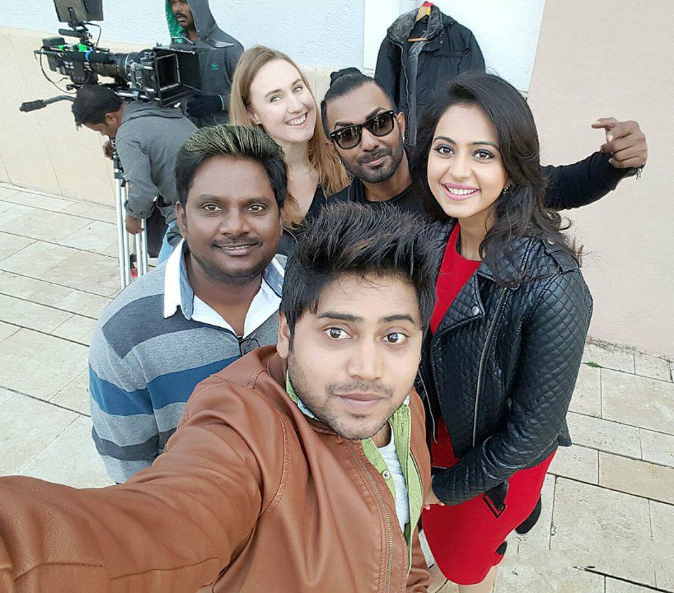Rakul Preet Singh on the sets of Nannaku Prematho