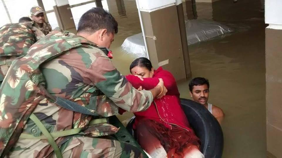 Rescue And Relief Work By Indian Army In Tamilnadu