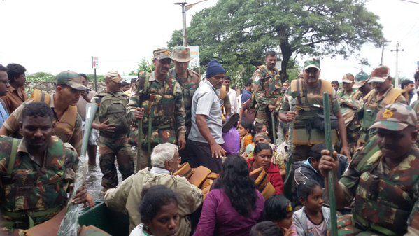Rescue And Relief Work By Indian Army In Tamilnadu