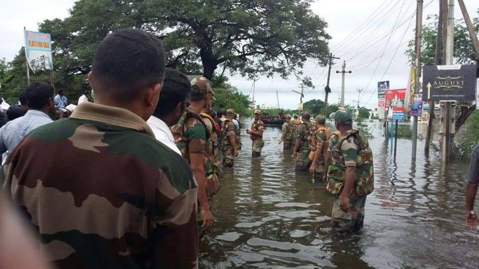 Rescue And Relief Work By Indian Army In Tamilnadu