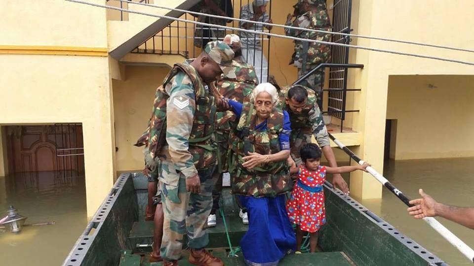Rescue And Relief Work By Indian Army In Tamilnadu