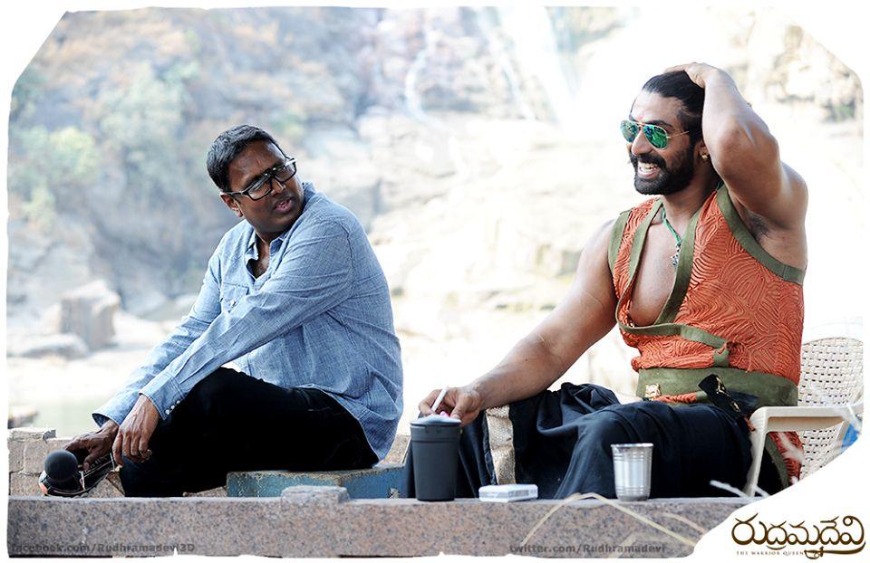 Rudramadevi Latest Working Stills