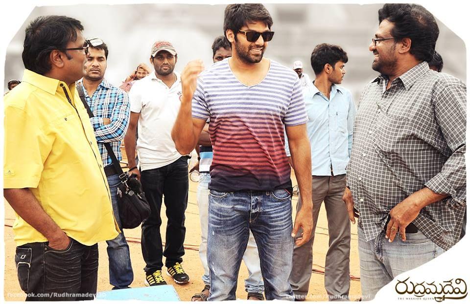 Rudramadevi Latest Working Stills