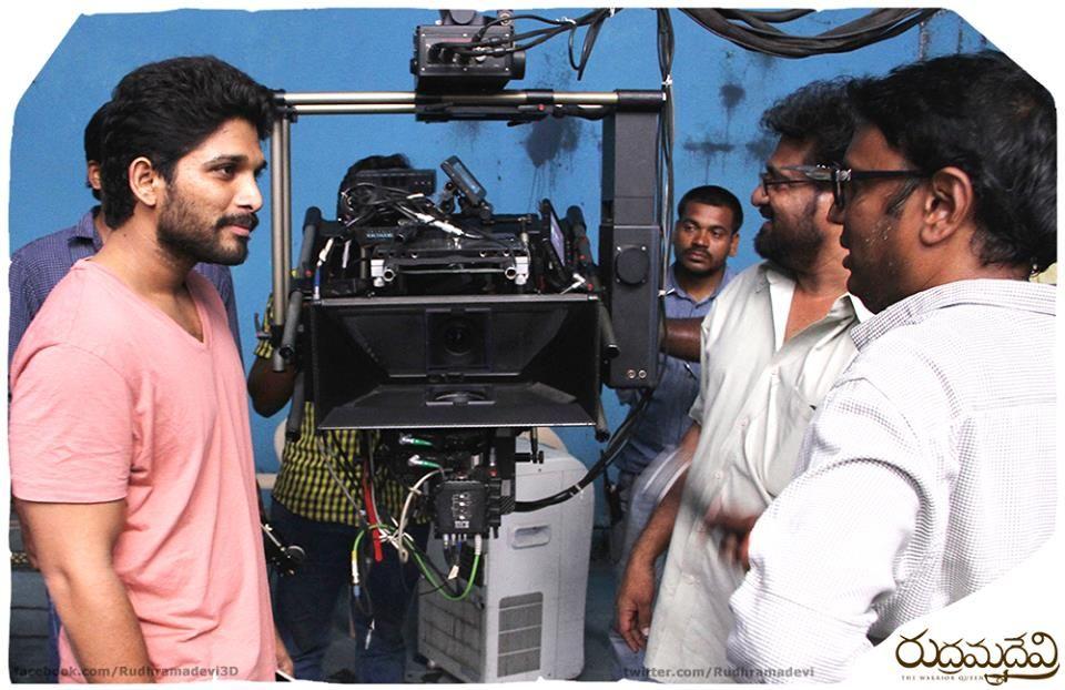 Rudramadevi Latest Working Stills