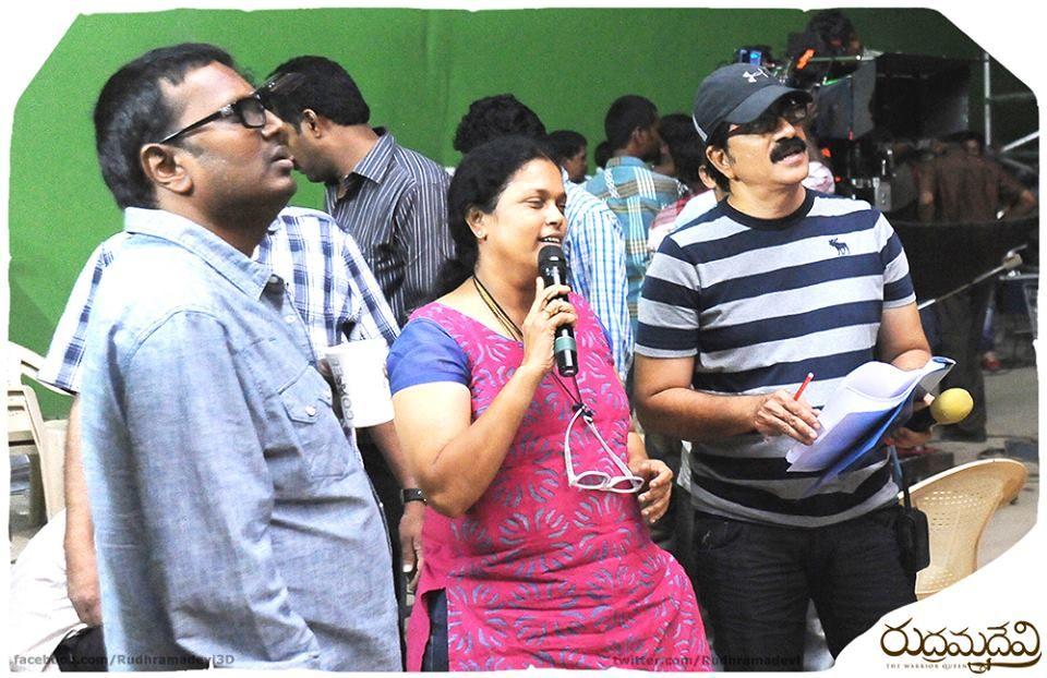 Rudramadevi Latest Working Stills