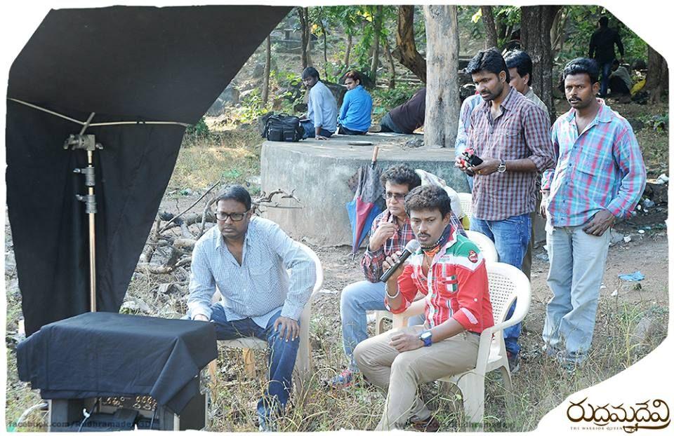 Rudramadevi Latest Working Stills
