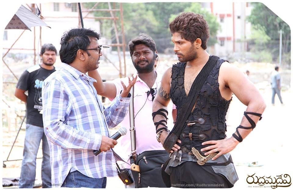 Rudramadevi Latest Working Stills