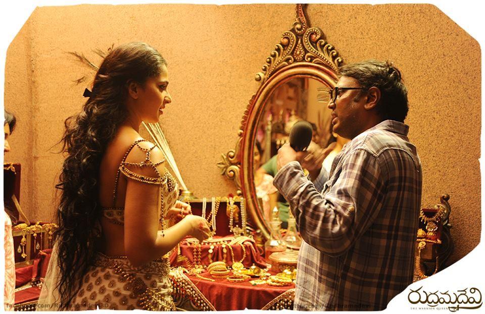 Rudramadevi Latest Working Stills