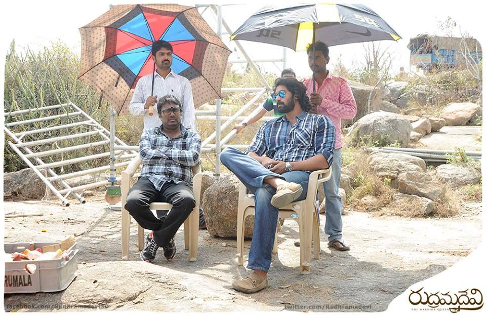 Rudramadevi Latest Working Stills