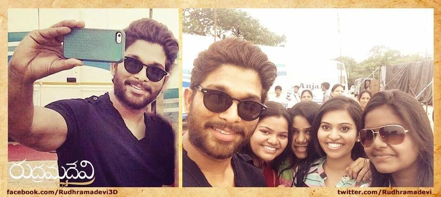 Rudramadevi Latest Working Stills