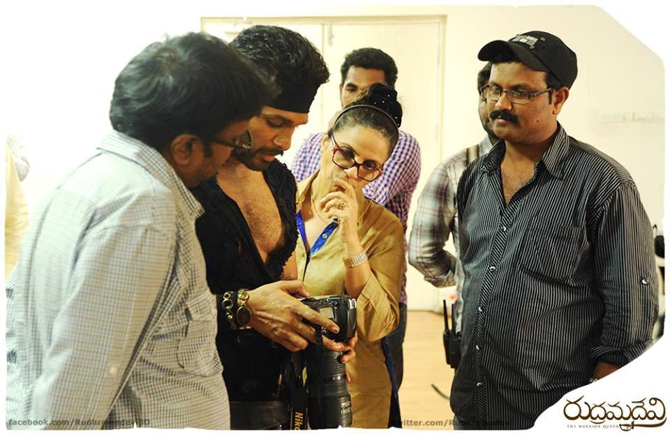 Rudramadevi Latest Working Stills