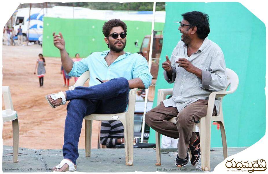 Rudramadevi Latest Working Stills