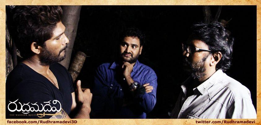 Rudramadevi Latest Working Stills