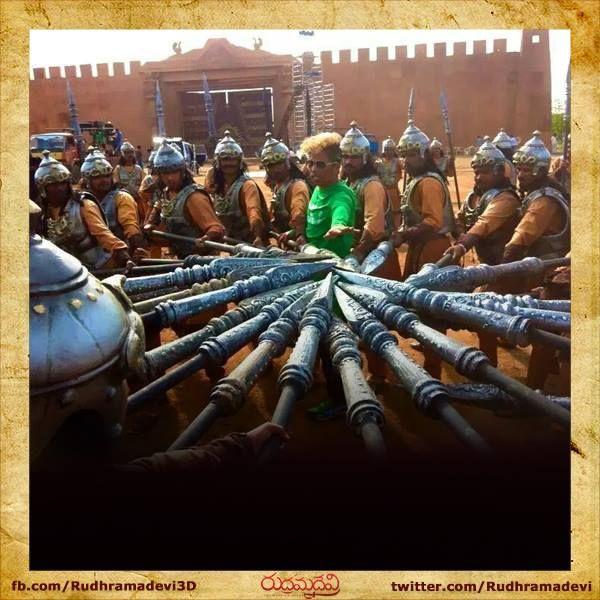 Rudramadevi Latest Working Stills