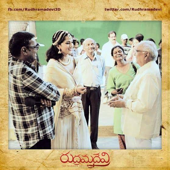 Rudramadevi Latest Working Stills