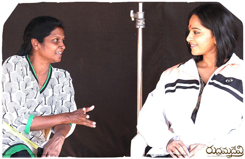 Rudramadevi Latest Working Stills