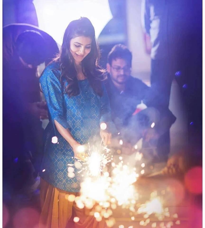 Samantha & Team Pratyusha Org Celebrates Diwali Photos