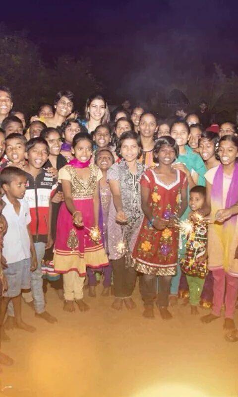 Samantha & Team Pratyusha Org Celebrates Diwali Photos