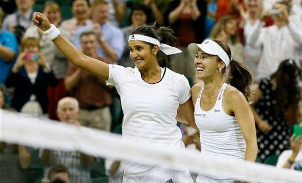 sania mirza wimbledon champion photos